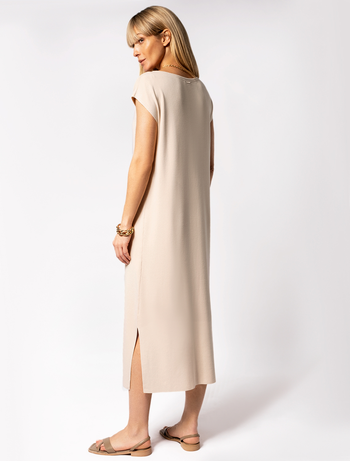 картинка Платье вязаное женское натуральный_белый от магазина Одежда+