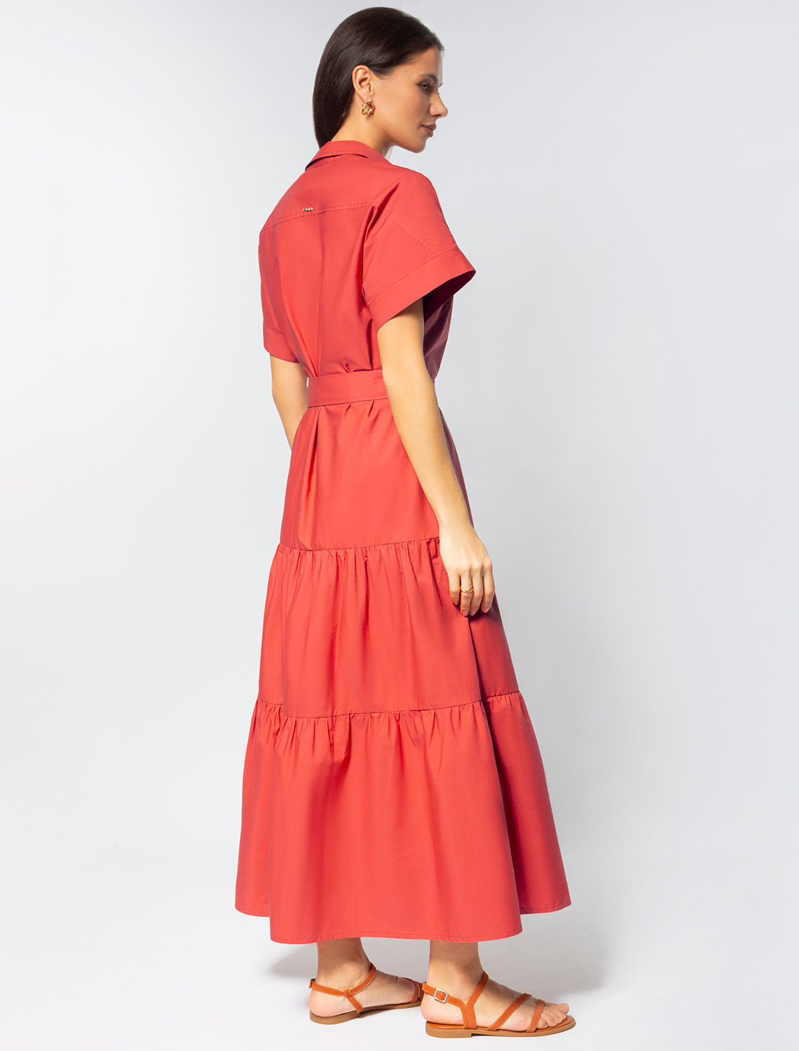 картинка Платье женское темно-коралловый от магазина Одежда+