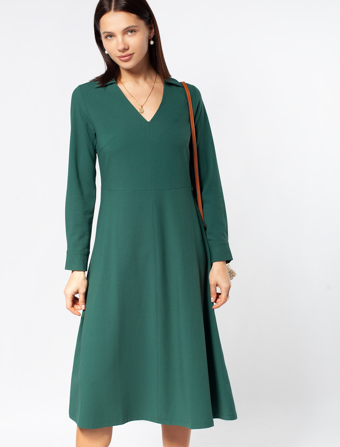 картинка Платье женское зеленый от магазина Одежда+
