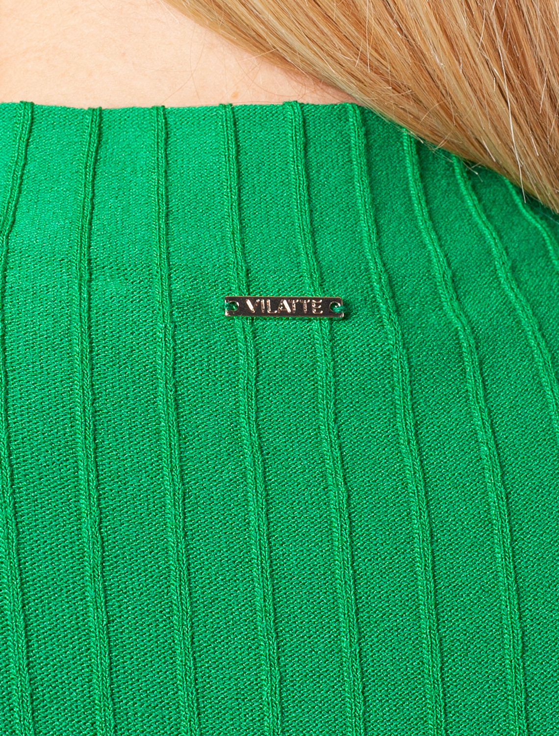 картинка Платье вязаное женское зеленый от магазина Одежда+