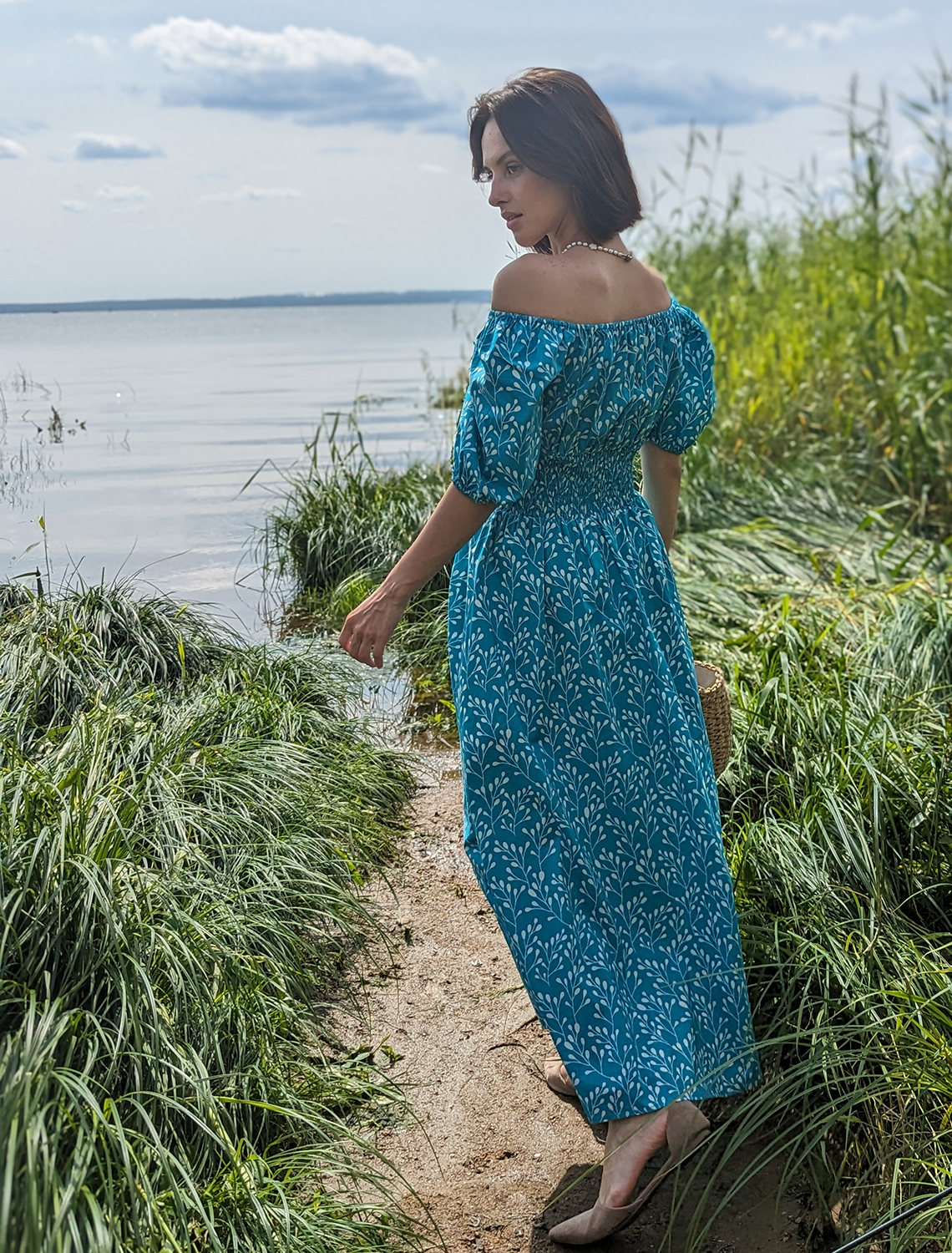 картинка Платье женское морская волна от магазина Одежда+