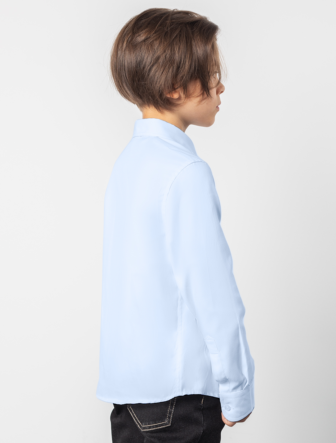 картинка Сорочка для мальчиков голубой текстура от магазина Одежда+